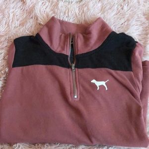 Classic Victoria Secret Pink halfzip (size small)